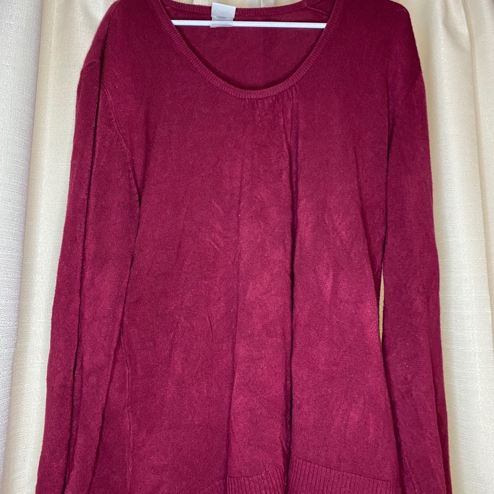 Casual magenta sweater